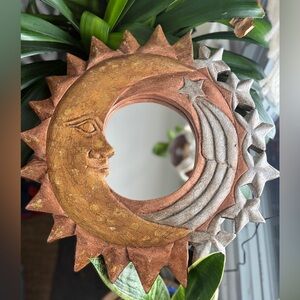 Vintage Sun, Moon & Stars Mirror